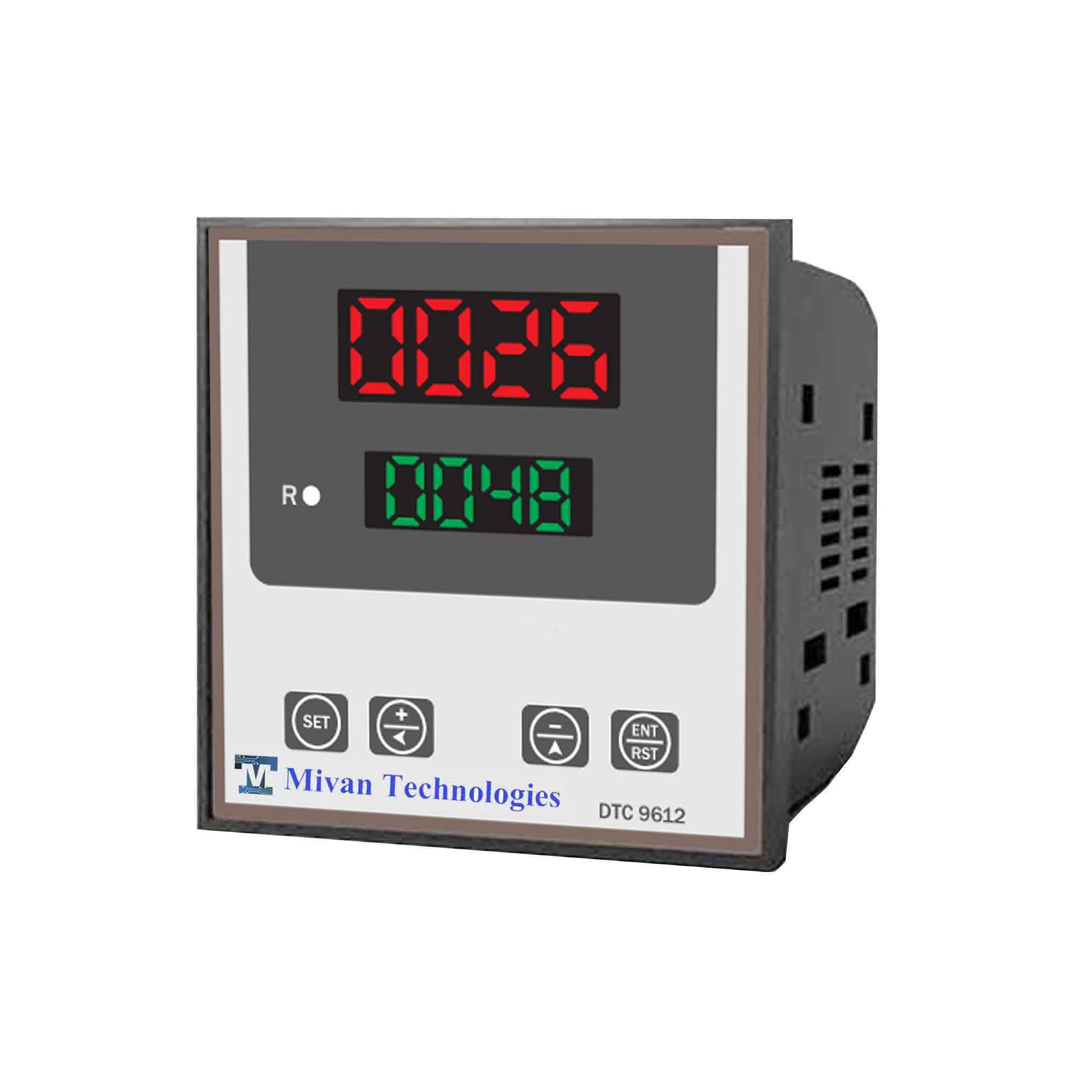 PID Temperature Controller RTD PT100 Type size 96 96 double display DTC 9612